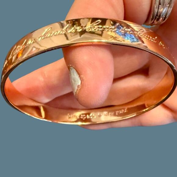 Kate Spade Rose Gold "Hand in Hand" Bangle - Picture 11 of 11